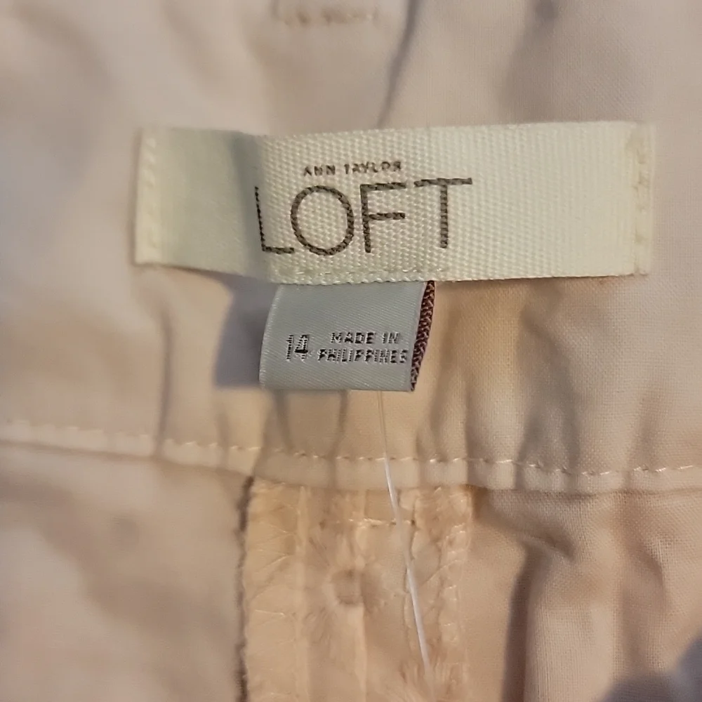 NWT Peach Eyelet Ann Taylor Loft Shorts - Picture 2 of 3